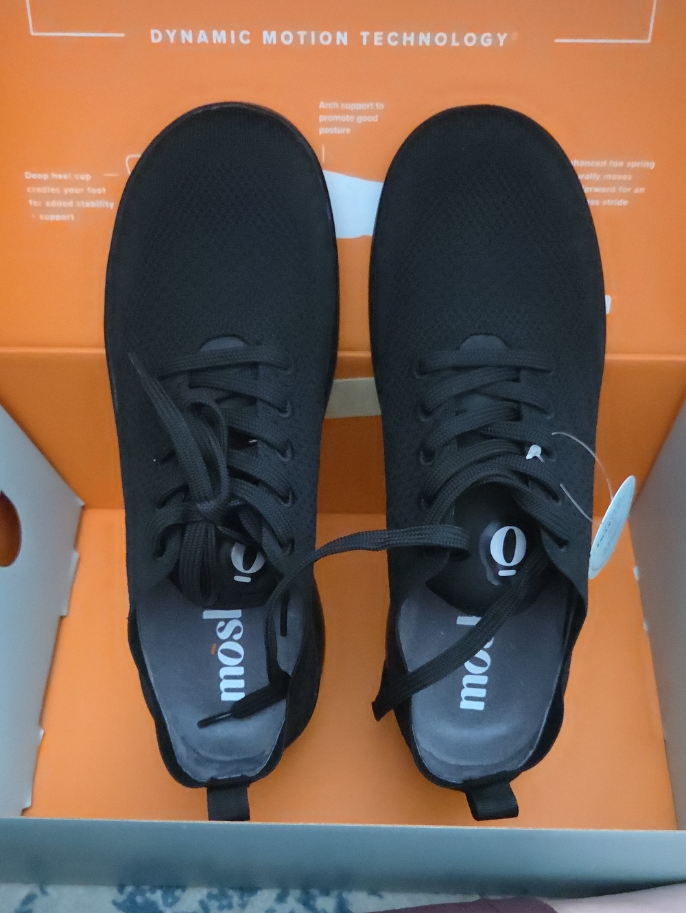 Moshn Black Lightweight Mesh Sneakers Size 8.5 BNWT